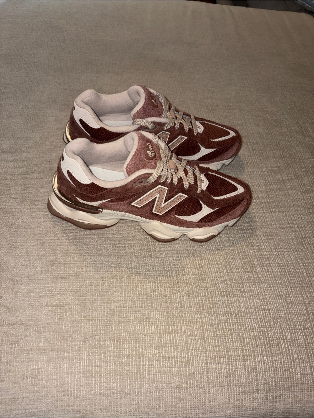 New Balance 9060 Sneakers in Rich Oaktimber Wolf Suede Womens Shoes 7.5 NEW NWT - Picture 8 of 15
